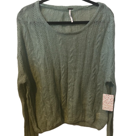 Free People Angel Soft Mint Pullover Size Small. - Picture 2 of 6